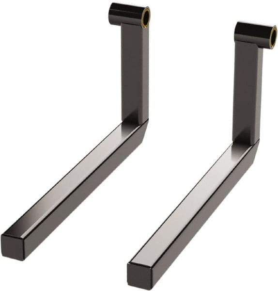 Valley Craft - 2" Wide x 2" High x 18-3/4" Deep, 10" Wheel Diam Hand Truck Transmission Fork - 800 Lb Load Capacity - Exact Tool & Supply