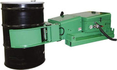 Valley Craft - 2,000 Lb Load Capacity, 30, 55 & 85 Gal Forklift Drum Rotator - Steel Wheels - Exact Tool & Supply