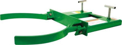 Valley Craft - 800 Lb Load Capacity, 30, 55 & 85 Gal Forklift Drum Handler - Steel Wheels - Exact Tool & Supply