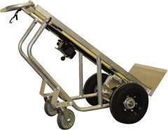Valley Craft - 1,000 Lb Capacity 32" OAH Hand Truck - Loop Handle, Steel, Pneumatic Wheels - Exact Tool & Supply