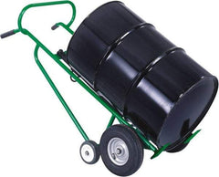 Valley Craft - 1,000 Lb Load Capacity, 30 & 55 Gal Drum Hand Truck - For 30 Gal & 55 Gal Drums - Exact Tool & Supply