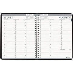 House of Doolittle - 112 Sheet, 8-1/2 x 11", Weekly Planner - Black - Exact Tool & Supply