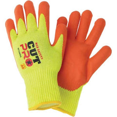 MCR Safety - Size S, ANSI Cut Lvl A6, Puncture Lvl 4, Abrasion Lvl 6, Nitrile Coated Synthetic Cut Resistant Gloves - Exact Tool & Supply