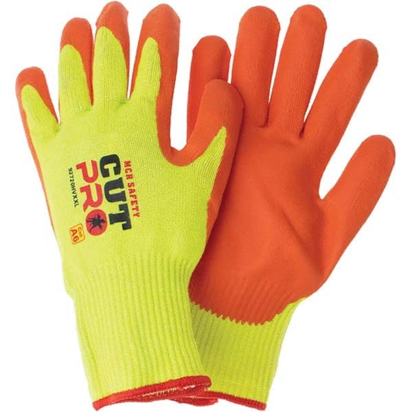 MCR Safety - Size 2XL, ANSI Cut Lvl A6, Puncture Lvl 4, Abrasion Lvl 6, Nitrile Coated Synthetic Cut Resistant Gloves - Exact Tool & Supply