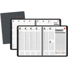 AT-A-GLANCE - 128 Sheet, 8-1/4 x 11", Weekly/Monthly Appointment Book - Black - Exact Tool & Supply