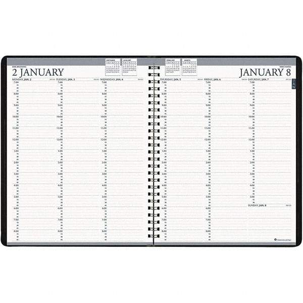 House of Doolittle - 104 Sheet, 8-1/2 x 11", Weekly Planner - Blue - Exact Tool & Supply