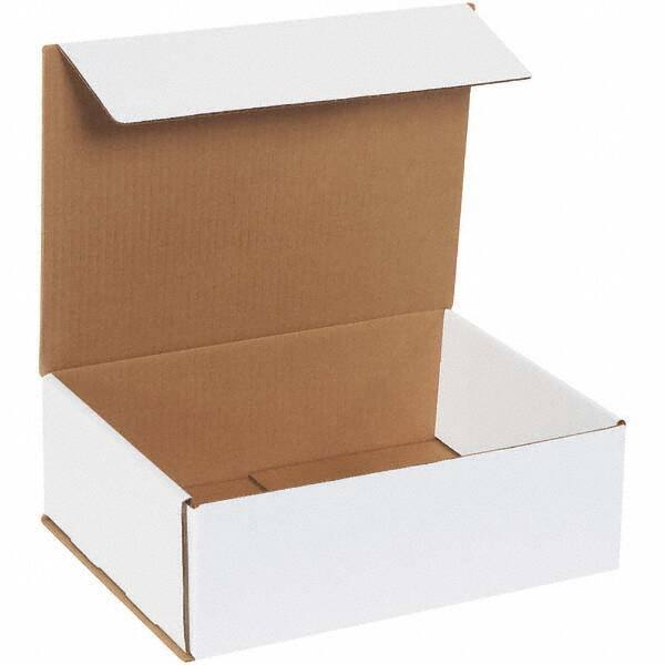 Made in USA - Pack of (50), 9" Wide x 12" Long x 4" High Corrugated Shipping Boxes - Exact Tool & Supply