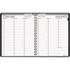 House of Doolittle - 224 Sheet, 8-1/2 x 11", Weekly Planner - Black - Exact Tool & Supply