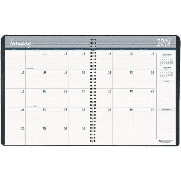 House of Doolittle - 24 Sheet, 8-1/2 x 11", Monthly Planner - Blue - Exact Tool & Supply