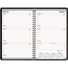 House of Doolittle - 104 Sheet, 5 x 8", Weekly Appointment Book - Black - Exact Tool & Supply