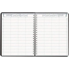 House of Doolittle - 365 Sheet, 8 x 11", Group Daily Appointment Book - Black - Exact Tool & Supply