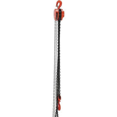 Vestil - 6,000 Lb Lifting Capacity, 20' Lift Height, Hand Hoist - Made from Chain - Exact Tool & Supply