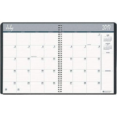 House of Doolittle - 32 Sheet, 8 1/2 x 11", Monthly Planner - Black - Exact Tool & Supply
