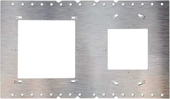 Philips - Aluminum Silver Light Fixture Plate - For Use with FDL Flat Down Lights - Exact Tool & Supply