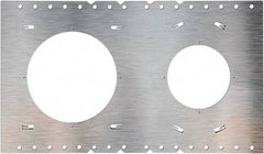 Philips - Aluminum Silver Light Fixture Plate - For Use with FDL Flat Down Lights - Exact Tool & Supply
