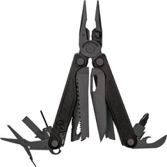 Leatherman - 1 Piece, Multi-Tool Set with 19 Functions - Black, 4" Closed Length - Exact Tool & Supply
