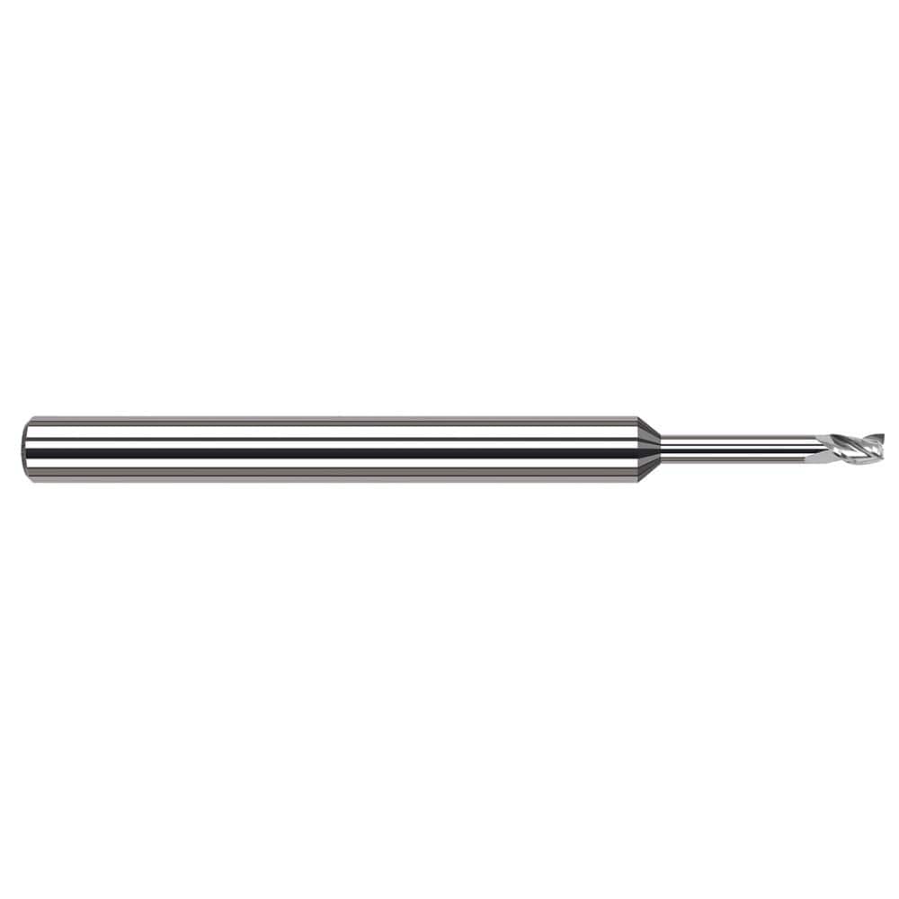 Harvey Tool - Square End Mills; Mill Diameter (Decimal Inch): 0.0500 ; Length of Cut (mm): 1.9000 ; Length of Cut (Decimal Inch): 0.0750 ; Material: Solid Carbide ; Finish/Coating: Uncoated ; Shank Diameter (Inch): 1/8 - Exact Tool & Supply