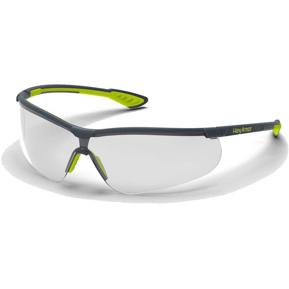 HexArmor - Safety Glasses; Type: Safety ; Lens Color Family: Clear ; Lens Color: Clear ; Lens Coating: Anti-Fog; Scratch Resistant ; Frame Style: Frameless ; Metal Frame: No - Exact Tool & Supply