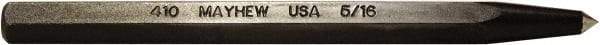 Mayhew - 3/16" Prick Punch - 4-1/2" OAL, Alloy Steel - Exact Tool & Supply