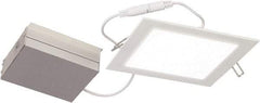 Philips - 6" Wide LED Downlight - 15 Watt, IC Rated, Aluminum, New Construction Housing - Exact Tool & Supply