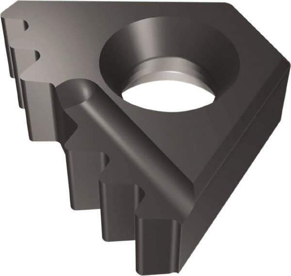 Vargus - 14DER External Right Hand 10 API Round Laydown Threading Insert - Grade VTXP, TiAlN Coated Carbide - Exact Tool & Supply