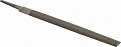 PFERD - 8" Long, Bastard Cut, Half Round American-Pattern File - Double Cut, 0.22" Overall Thickness, Tang - Exact Tool & Supply