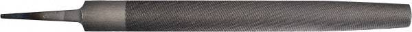 PFERD - 8" Long, Smooth Cut, Half Round American-Pattern File - Double Cut, 0.22" Overall Thickness, Tang - Exact Tool & Supply