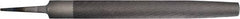 PFERD - 8" Long, Smooth Cut, Half Round American-Pattern File - Double Cut, 0.22" Overall Thickness, Tang - Exact Tool & Supply
