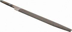 PFERD - 4" Long, Bastard Cut, Half Round American-Pattern File - Double Cut, 0.09" Overall Thickness, Tang - Exact Tool & Supply