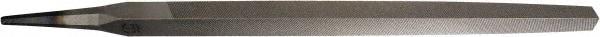 PFERD - 8" Long, Second Cut, Triangle American-Pattern File - Double Cut, 0.63" Overall Thickness, Tang - Exact Tool & Supply