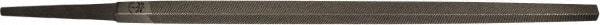 PFERD - 8" Long, Second Cut, Square American-Pattern File - Double Cut, 0.31" Overall Thickness, Tang - Exact Tool & Supply