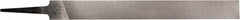 PFERD - 8" Long, Bastard Cut, Hand American-Pattern File - Double Cut, 0.22" Overall Thickness, Tang - Exact Tool & Supply