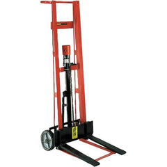 Wesco Industrial Products - 750 Lb Capacity, 40" Lift Height, Hydraulic Platform Base Manually Operated Lift - Exact Tool & Supply