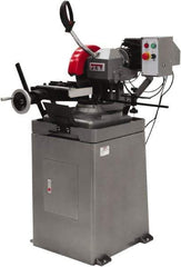 Jet - 2 Cutting Speeds, 275mm Blade Diam, Cold Saw - 54 & 108 RPM Blade Speed, Floor Machine, 3 Phase, Compatible with Ferrous Material - Exact Tool & Supply