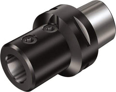 Sandvik Coromant - 63/64" Bore Diam, 40mm Body Diam x 77mm Body Length, Boring Bar Holder & Adapter - 3.14" Screw Thread Lock, 77mm Bore Depth, Internal Coolant - Exact Tool & Supply