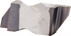 Kennametal - 2M125NR Grade KC5025, 2.5mm Cutting Width Carbide Grooving Insert - 2.79mm Max Depth of Cut, Right Hand, 1.25mm Corner Radius, AlTiN Finish - Exact Tool & Supply