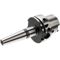 Iscar - 1/8" Hole Diam, HSK63A Taper Shank Shrink Fit Tool Holder & Adapter - 3.024" Projection, 0.39" Nose Diam, 0.63" Clamping Depth, 25,000 RPM, Through Coolant - Exact Tool & Supply