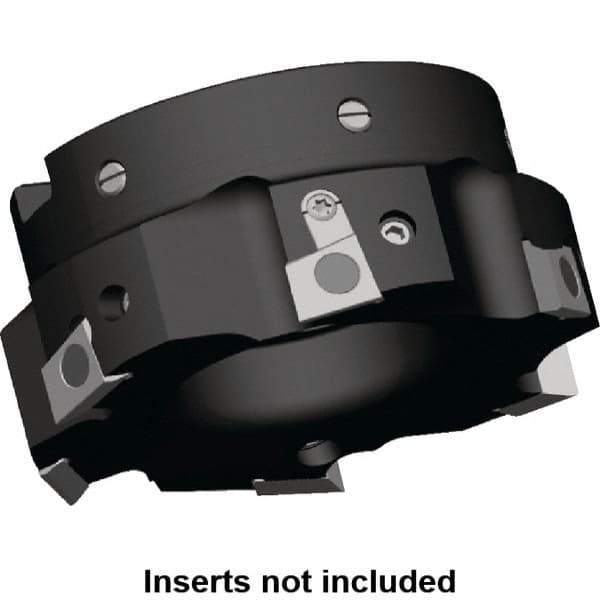 Kennametal - 10 Inserts, 125mm Cut Diam, 40mm Arbor Diam, 9.5mm Max Depth of Cut, Indexable Square-Shoulder Face Mill - 0/90° Lead Angle, 63mm High, BGHX 15L5... Insert Compatibility, Series Fix-Perfect - Exact Tool & Supply