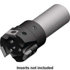 Kennametal - 50mm Cut Diam, 9.5mm Max Depth of Cut, 32mm Shank Diam, 110mm OAL, Indexable Square Shoulder End Mill - BGHX 15.. Inserts, Cylindrical Shank, 90° Lead Angle, Through Coolant, Series Fix-Perfect - Exact Tool & Supply