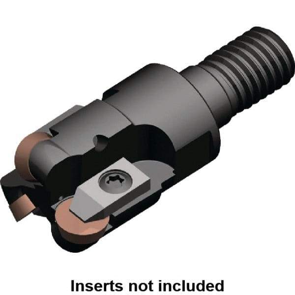 Kennametal - 19.46mm Cutting Diam, 29mm Shank Diam, 1.26" Max Depth of Cut, Modular Connection Indexable Copy End Mill - 3 Inserts, RP.N 1204.. Insert, KIPR Toolholder, Steel - Exact Tool & Supply