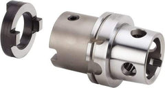 Kennametal - Series HTS, Head Connection 50, 100mm Shank Diam, Drill Body - 76.95mm Drill Body Length to Flange, KM Toolholder, 80mm Nose Diam, 155.85mm OAL, 90mm Drill Body Length, Modular Connection, Through Coolant - Exact Tool & Supply