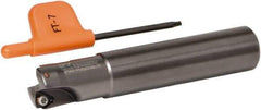 Kennametal - 16mm Cut Diam, 0.033" Max Depth, 16mm Shank Diam, Cylindrical Shank Indexable High-Feed Helical End Mill - Screw Holding Method, WP..0302.. Insert, Through Coolant - Exact Tool & Supply