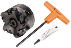 Kennametal - 3" Cut Diam, 6.33mm Max Depth, 1" Arbor Hole, 5 Inserts, RNGN 12... Insert Style, Indexable Copy Face Mill - KDNR Cutter Style, 11,200 Max RPM, 2 High, Series KSSR-RN - Exact Tool & Supply
