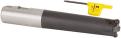 Kennametal - 1" Cutting Diam, 1" Shank Diam, 1" Max Depth of Cut, Straight Shank Indexable Copy End Mill - 4 Inserts, RD.X 07.. Insert, KDM Toolholder, Through Coolant - Exact Tool & Supply