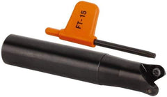 Kennametal - 20mm Cutting Diam, 20mm Shank Diam, 0.7874" Max Depth of Cut, Straight Shank Indexable Copy End Mill - 2 Inserts, RD.X 1003.. Insert - Exact Tool & Supply