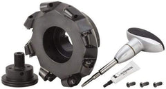 Kennametal - 160mm Cut Diam, 10mm Max Depth, 40mm Arbor Hole, 8 Inserts, RCGX 2006... Insert Style, Indexable Copy Face Mill - KSRM Cutter Style, 12,100 Max RPM, 63mm High, Through Coolant, Series Beyond Blast KSRM - Exact Tool & Supply