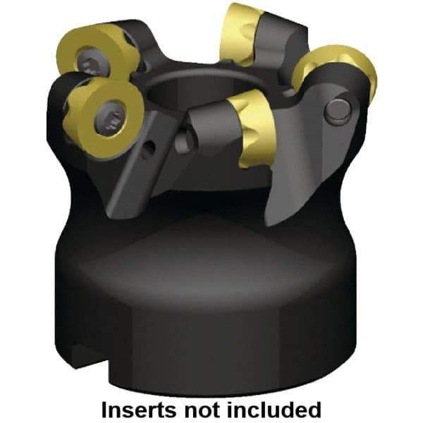 Kennametal - 125mm Cut Diam, 8mm Max Depth, 40mm Arbor Hole, 9 Inserts, RP.T 1605M0.. Insert Style, Indexable Copy Face Mill - KSRM Cutter Style, 14,700 Max RPM, 63mm High, Through Coolant, Series KSRM - Exact Tool & Supply