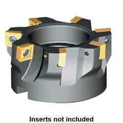 Kennametal - 5 Inserts, 50mm Cut Diam, 22mm Arbor Diam, 6.57mm Max Depth of Cut, Indexable Square-Shoulder Face Mill - 0/90° Lead Angle, 40mm High, SP.T 10T3.. Insert Compatibility, Series KSSM - Exact Tool & Supply