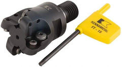 Kennametal - 42mm Cutting Diam, 1.6535" Max Depth of Cut, Modular Connection Indexable Copy End Mill - 4 Inserts, RD.. 12T3.. Insert - Exact Tool & Supply