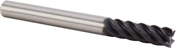 Kennametal - 1/2", 5 Flute, Single End, Solid Carbide, End Mill - 5" OAL, 43° Helix, Right Hand Flute, 2-1/2" LOC, Right Hand Cut - Exact Tool & Supply